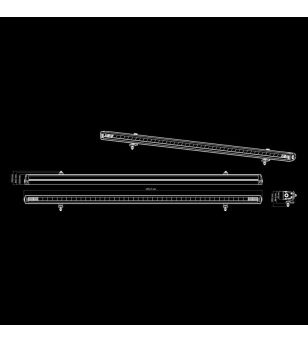 LED bar - Strands - Siberia XPA - SR - 50.2" - 127.4cm - smoke - Positielicht Wit/Amber - Driving