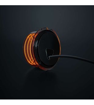 Marker Light - Strands - FOR9T Geo - 2.8" - 7cm - smoke - Amber - 12V-36V
