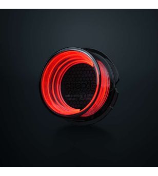 Marker Light - Strands - FOR9T Geo - 2.8" - 7cm - smoke - Red - 12V-36V