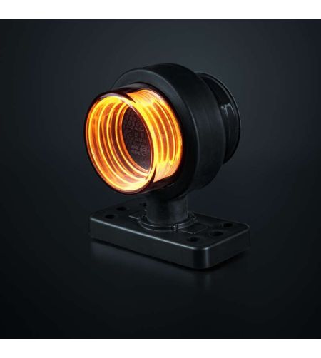 Begrenzungsleuchten - Strands - FOR9T Geo - Short model - 4.3" - 11cm - Smoke - Amber - 12V-36V