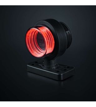Breedtelamp - Strands - FOR9T Geo - Short model - 4.3" - 11cm - Smoke - Rood - 12V-36V