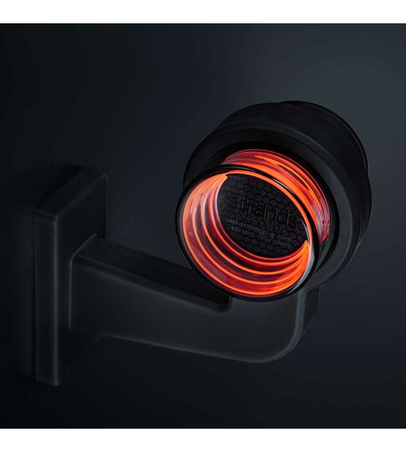 Gummiarm - Strands - FOR9T Geo - Medium model - 5.9" - 14.9cm - Smoke - Röd - 12V-36V Gummiarm - Strands - FOR9T Geo - Medium model - 5.9" - 14.9cm - Smoke - Röd - 12V-36V