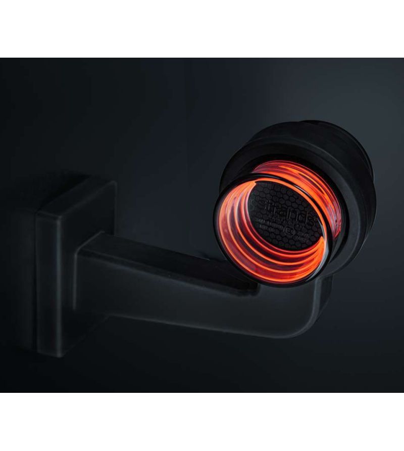 Side marker light - Strands - FOR9T Geo - Large model - 7.5" - 19.1cm - Smoke - Red - 12V-36V Side marker light - Strands - FOR9T Geo - Large model - 7.5" - 19.1cm - Smoke - Red - 12V-36V