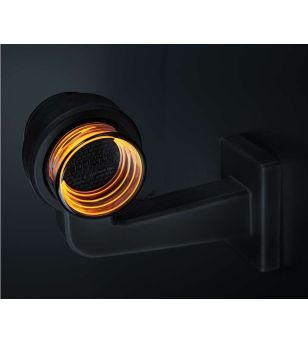 Gummiarm - Strands - FOR9T Geo - Large model - 7.5" - 19.1cm - smoke - Bärnsten/Röd - 12V-36V -