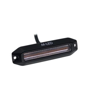 Warning light - M-Led - Dynamic - 4.4" - 11.2cm - Smoke - Position light Amber - 13 flash patterns - Amber - R65-2 - 12V-30V