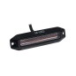 Warning light - M-Led - Dynamic - 4.4" - 11.2cm - Smoke - Position light Red - 13 flash patterns - Amber - R65-2 - 12V-30V