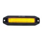 Warning light - M-Led - Dynamic - 4.4" - 11.2cm - Smoke - Position light Red - 13 flash patterns - Amber - R65-2 - 12V-30V