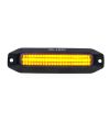 Warning light - M-Led - Dynamic - 4.4" - 11.2cm - Smoke - Position light Red - 13 flash patterns - Amber - R65-2 - 12V-30V