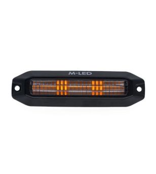 Flitser - M-Led - Dynamic - 4.4" - 11.2cm - Smoke - Positielicht Amber - 13 flitspatronen - Amber - R65-2 - 12V-30V