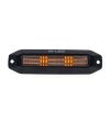 Warning light - M-Led - Dynamic - 4.4" - 11.2cm - Smoke - Position light Amber - 13 flash patterns - Amber - R65-2 - 12V-30V