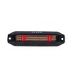 Warning light - M-Led - Dynamic - 4.4" - 11.2cm - Smoke - Position light Red - 13 flash patterns - Amber - R65-2 - 12V-30V