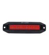 Warning light - M-Led - Dynamic - 4.4" - 11.2cm - Smoke - Position light Red - 13 flash patterns - Amber - R65-2 - 12V-30V