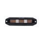 Blitzleuchte - M-Led - Dynamic - 4.4" - 11.2cm - Smoke - Positionslicht Weiß - 13 Blitzmuster - Amber - R65-2 - 12V-30V 