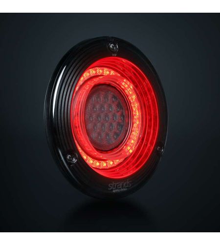 Bakljus - Strands - FOR9T Orbi - 5.9" - 15.1cm - Smoke - Bak - Broms - Blink - 12V-36V