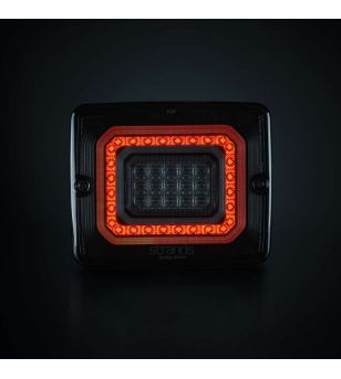 Bakljus - Strands - FOR9T Illusion - 4.3" - 11cm - smoke - Back - Dim - 12V-36V
