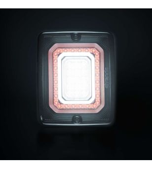 Tail light - Strands - FOR9T Illusion - 4.3" - 11cm - smoke - Rev - Fog - 12V-36V