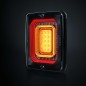Tail light - Strands - FOR9T Illusion - 4.3" - 11cm - Smoke - Tail - Brake - Ind - 12V-36V