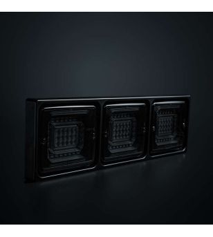 Rückleuchte - Strands - FOR9T Illusion - 4.3" - 11cm - smoke - Rück - Brems - Blink - 12V-36V -