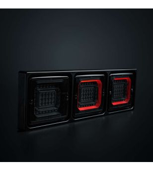 Achterlicht - Strands - FOR9T Illusion - 4.3" - 11cm - smoke - Achter - Rem - Richting - 12V-36V