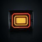 Tail light - Strands - FOR9T Illusion - 4.3" - 11cm - Smoke - Tail - Brake - Ind - 12V-36V