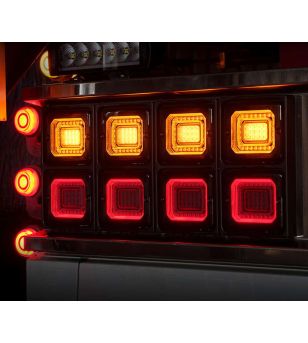 Tail light - Strands - FOR9T Illusion - 4.3" - 11cm - smoke - Tail - Brake - Ind - 12V-36V