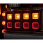 Achterlicht - Strands - FOR9T Illusion - 4.3" - 11cm - Smoke - Achter - Rem - Richting - 12V-36V