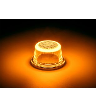 Markeringslicht - Ledson - Halo - Voor Breedtepaal - 2.8" - 7.2cm - LED - smoke - Amber - 12V-48V