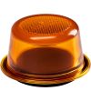 Marker Light - Ledson - Halo - For Width Pole - 2.8" - 7.2cm - LED - smoke - Amber - 12V-48V