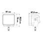 Werklamp - Ledson - Vega F - 3.2" - 8.1cm - Smoke - Work / Scene Werklamp - Ledson - Vega F - 3.2" - 8.1cm - Smoke - Work / Scene