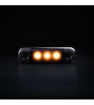Begrenzungsleuchte - Strands - Dark Knight Super Dark - 3.3" - 8.4cm - smoke - Amber - 12V-30V