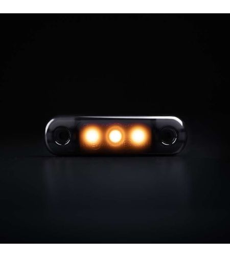Marker Light - Strands - Dark Knight Super Dark - 3.3" - 8.4cm - smoke - Amber - 12V-30V