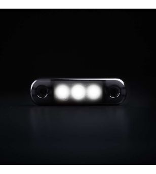 Markeringslicht - Strands - Dark Knight Super Dark - 3.3" - 8.4cm - smoke - Wit - 12V-30V