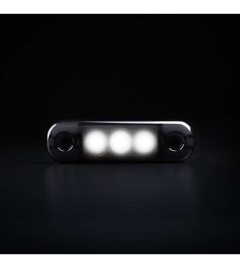 Markeringslicht - Strands - Dark Knight Super Dark - 3.3" - 8.4cm - smoke - Wit - 12V-30V Markeringslicht - Strands - Dark Knight Super Dark - 3.3" - 8.4cm - smoke - Wit - 12V-30V