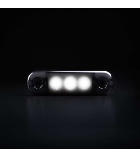 Marker Light - Strands - Dark Knight Super Dark - 3.3" - 8.4cm - smoke - White - 12V-30V