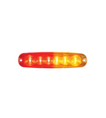 Bakljus - LED Autolamps - 12-serien - 5.2" - 13.1cm - Klar - Bak - Broms - Blink - 12V-24V