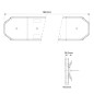 Flitsbalk - 247 Lighting - Apollo - Full LED - 72.6" - 184.3cm - Helder - inclusief voeten - 19 flitspatronen - Amber - R65 - 12V-30V Flitsbalk - 247 Lighting - Apollo - Full LED - 72.6" - 184.3cm - Helder - inclusief voeten - 19 flitspatronen - Amber - R65 - 12V-30V