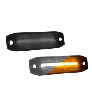 Begrenzungsleuchte - M-Led - Dual Color - 4" - 10.2cm - Smoke - Weiß/Amber - 12V-24V