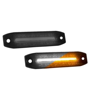 Markeringslicht - M-Led - Dual Color - 3.1" - 8cm - Smoke - Wit/Amber - 12V-24V