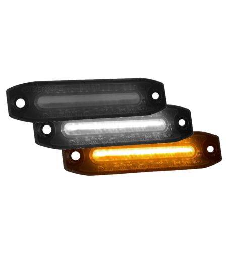 Begrenzungsleuchte - M-Led - Dual Color - 3.1" - 8cm - Smoke - Weiß/Amber - 12V-24V