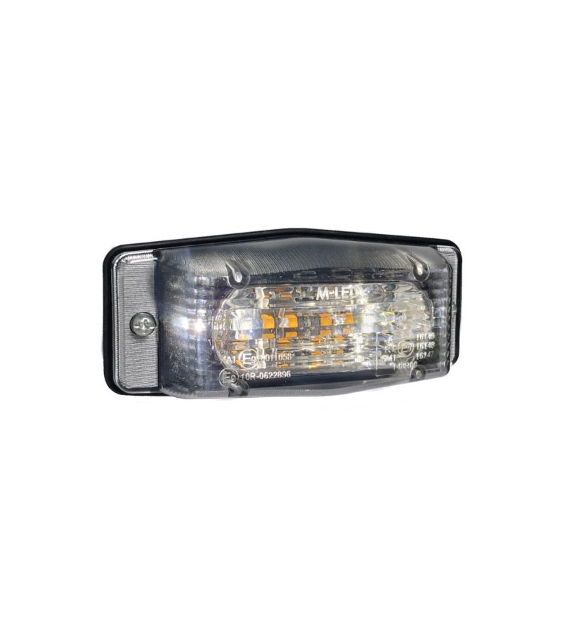 Double burner - M-Led - Classic - Dual Color - 4.9" - 12.5cm - LED - Clear - White/Amber - 12V-30V