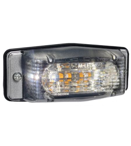 Double burner - M-Led - Classic - Dual Color - 5" - 12.6cm - Klar - Vit/Bärnsten - 12V-30V 