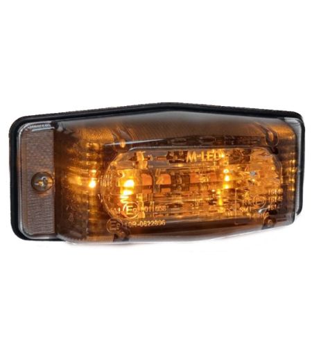 Double burner - M-Led - Klassisch - Dual Color - 4.9" - 12.5cm - Klar - Weiß/Amber - 20 Blitzmuster - 12V-30V 