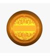 Flitser - M-Led - Compact - 1.3" - 3.4cm - Helder - Positielicht Wit - 20 flitspatronen - Amber - R65 - 12V-24V
