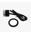 Blixtljus - M-Led - Compact - 1.3" - 3.4cm - Klar - Positionsljus Vit - 20 blixtmönster - Bärnsten - R65 - 12V-24V -