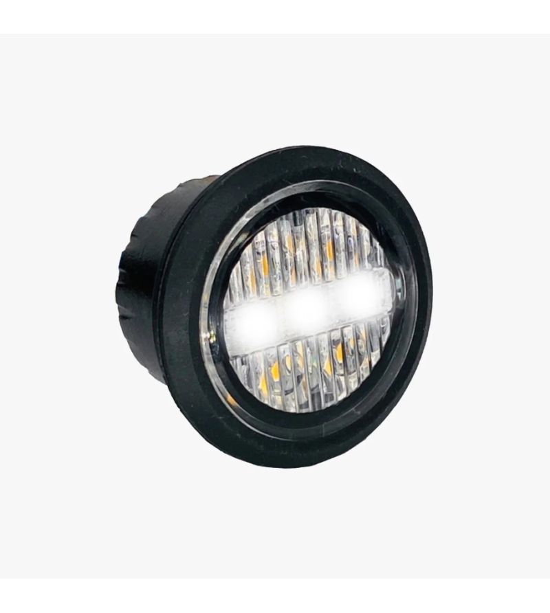 Flitser - M-Led - Compact - 1.3" - 3.4cm - Helder - Positielicht Wit - 20 flitspatronen - Amber - R65 - 12V-24V Flitser - M-Led - Compact - 1.3" - 3.4cm - Helder - Positielicht Wit - 20 flitspatronen - Amber - R65 - 12V-24V