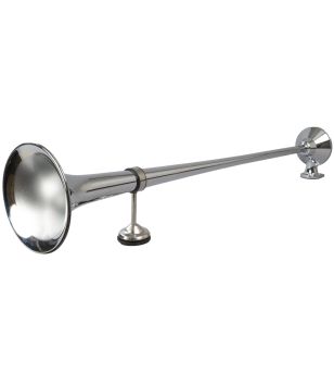 Horn - Hadley - Truck Horn - 7.3" - 18.5cm - Low tone - High gloss stainless steel