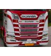 Dagsljus - Matronics - Dimbar och Hälsning - Vit/Bärnsten - flera blixtmönster - 24V - Set - Scania - R/S series - LED-strålkast