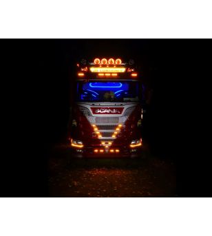 Daytime running lights - Matronics - Dimming and Greeting - White/Amber - multiple flash patterns - 24V - Set - Scania - R/S ser