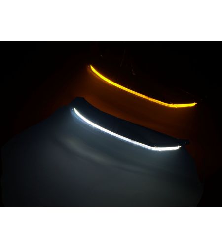 Dagsljus - Matronics - DRL - Tvåfärgad / Stroboskop / Dimbar / Hälsning - Vit/Bärnsten - 24V - Set - Scania - G/L/P/R/S - LED-strålkastare - 2016+