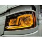 Dagsljus - Matronics - HLstrip - Bärnsten - 24V - Set - Scania - G/L/P/R/S - LED-strålkastare - 2016+ Dagsljus - Matronics - HLstrip - Bärnsten - 24V - Set - Scania - G/L/P/R/S - LED-strålkastare - 2016+